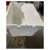 12 GALLON TOTE W/LID  22" X 15" X 13"