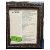 FRAMED POEM " WE