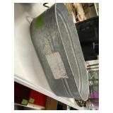 OVAL METAL FLOWER POT