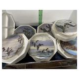 9-DANBURY MINT COLLECTOR PLATES "GAME BIRDS
