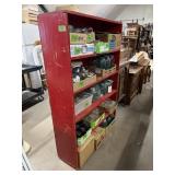 WOOD 5-SHELF SHELF    42" X 13" X 62"