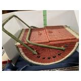 Watermelon Wicker Basket