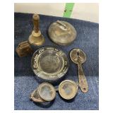 BRASS BELL ASH TRAY SHEEP BELL