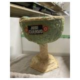 Paper Mache Jose Cuervo Cup  14" diam 18" tall