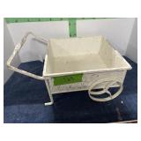 METAL WHEELBARROW  14" X 14" X 6"