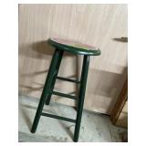 WOOD STOOL  13" D X 24"