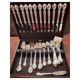 REED & BARTON 12 PLACE SILVER SET