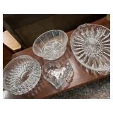 CUT GLASS BOWLS & PLATTERS