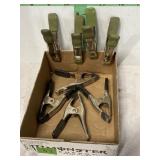 Eight Spring Clamps