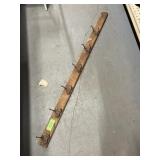 VINTAGE COAT HOOKS  50"