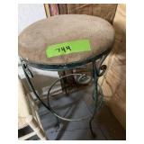 METAL FRAME STOOL  18" D X 30" T
