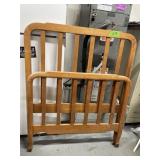 WOOD HEADBOARD AND FOOT BOARD  40" WIDE