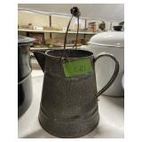 ENAMEL COFFEE POT NO LID