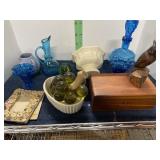 DECORATIVE GLASS & GLASS GRAPES