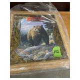 OLD MILWAUKEE GRIZZLE BEAR  17" X 20"