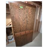 WOOD CABINET  37" X 18" X 75"