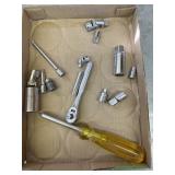 Misc. Snap-On 1/4 & 3/8 Sockets & Craftsman Rachet