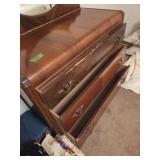 WATERFALL DRESSER W/MIRROR  VERY NICE