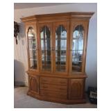 OAK HUTCH  64" X 20" X 82"