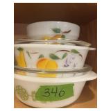 2 CASSEROLE DISHES W/LIDS