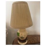 SMALL IVORY COLOREDTABLE  LAMP  16"