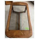 GLASS TOP COFFEE TABLE  24" X 46" X  16"