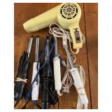 HAIR DRYER & CURLING IRONS