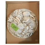 12" RABBIT STEPPING STONE