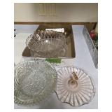 FANCY GLASS SERVING DISHES
