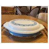 PYREX DIVIDED PLATE W/LID & SMALL BOWL
