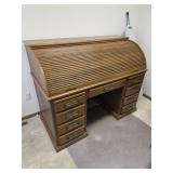 CUSTOM MADE ROLL TOP DESK BY AUGUST FRANZ