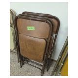 4 SAMSONITE FOLDING CHAIRS