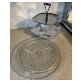 2 TIER SERVING PLATE