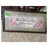 PICTURE W/BIBLE VERSE  22" X 11"