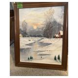 WINTER SCENE  19" X 23"