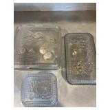 3 PIECES REFRIGERATOR GLASS