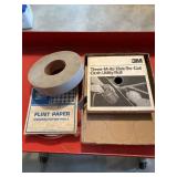 3M55144 EMERY CLOTH & 1 ROLL OF FLINT PAPER