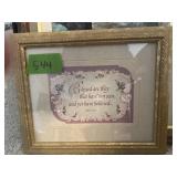 PICTURE W/BIBLE VERSE  12" X 10"