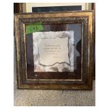 PICTURE W/BIBLE VERSE  14" X 14"