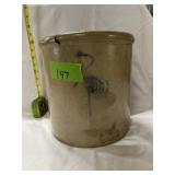 2 GALLON CROCK W/SMALL CRACK