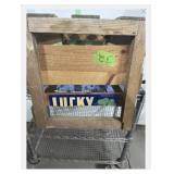 WOOD FRUIT BOX  14" X 14" X 24"
