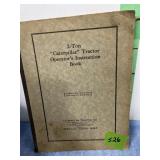 2 Ton Caterpillar Instruction Book