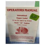 Operators Manual International Hopper Cooled
