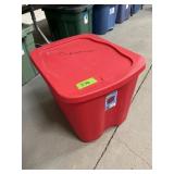 Tote w/lid   23 x 17 x15