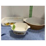 SMALL CASSEROLE DISHES  NO LIDS