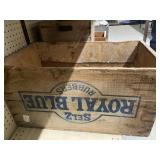 ROYAL BLUE BOX  15" X 27" X 14"