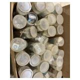 50 clear plastic tubes with misc parts