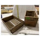2 SMALL WOODEN BOXES