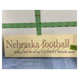 NEBRASKA FOOTBALL SIGN