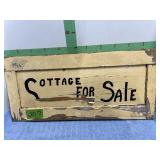 WOODEN FOR SALE SIGN